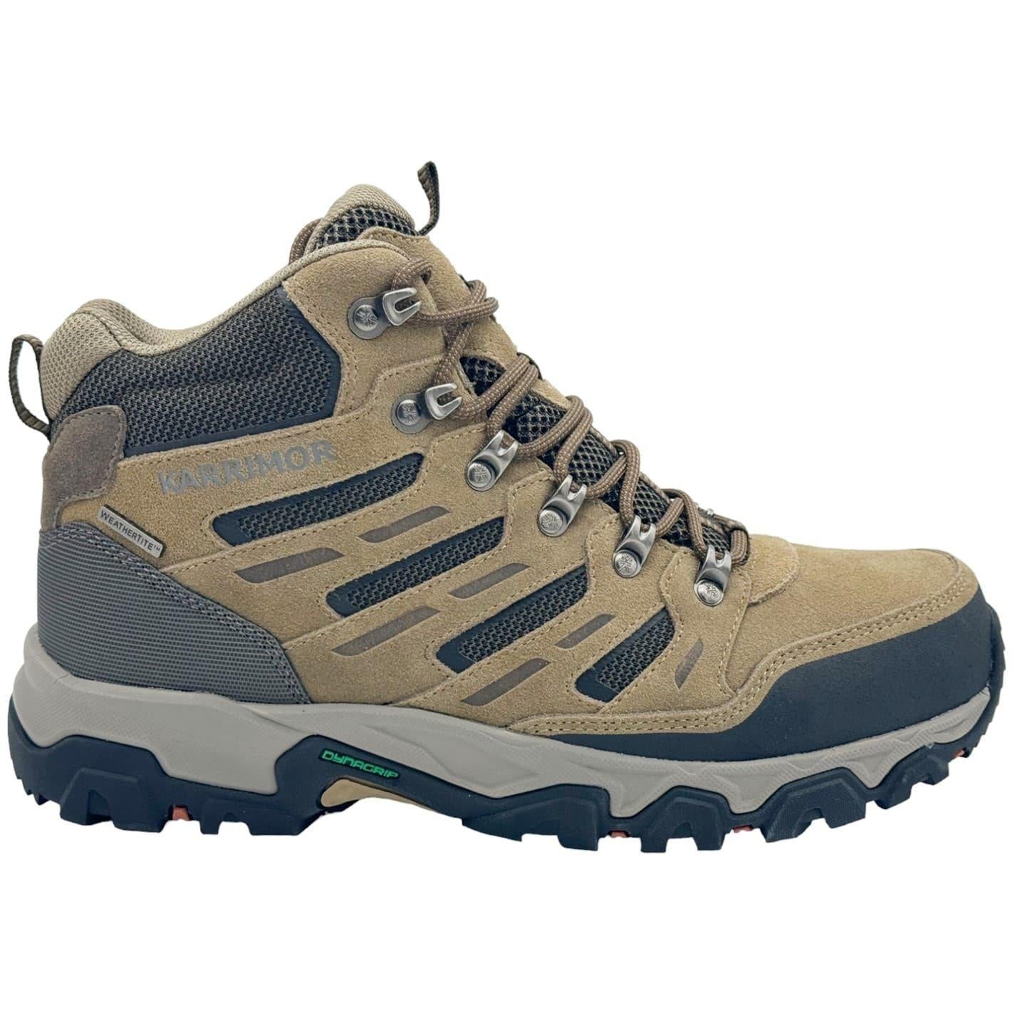 Taupe - Front - Karrimor Mens Mount Mid Leather Waterproof Walking Boots
