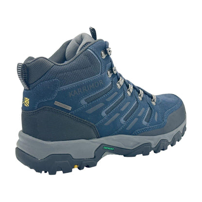 Navy - Lifestyle - Karrimor Mens Mount Mid Leather Waterproof Walking Boots