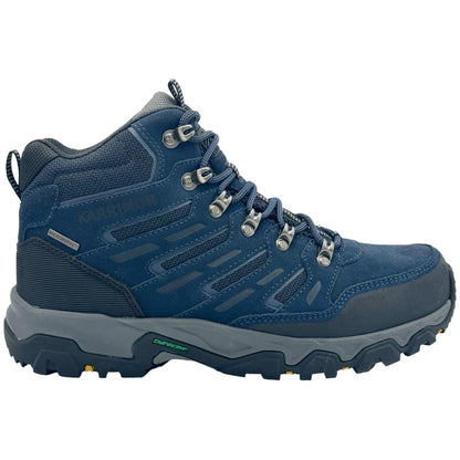 Navy - Front - Karrimor Mens Mount Mid Leather Waterproof Walking Boots