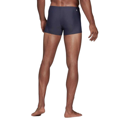 Navy - Back - Adidas Mens Solid Swim Shorts