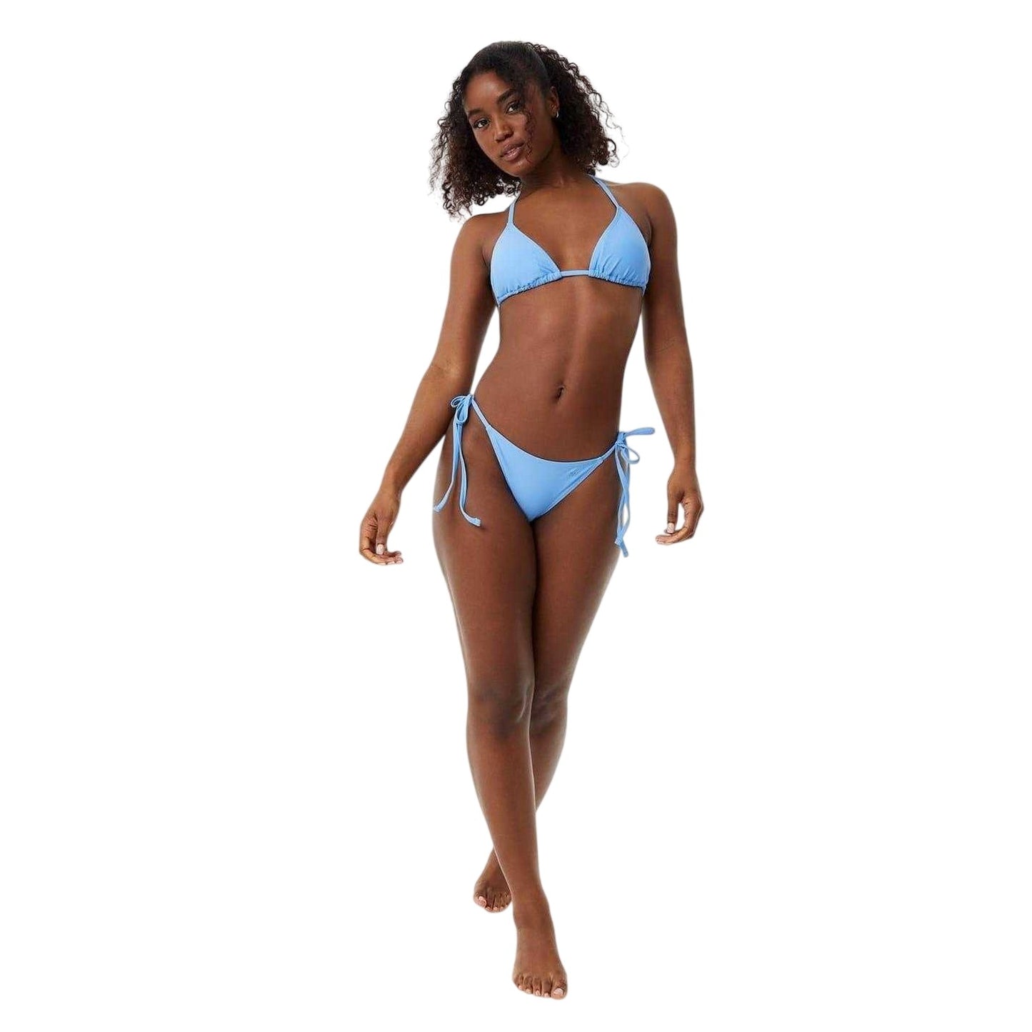 Marina Blue - Lifestyle - Jack Wills Womens-Ladies Triangle Side Tie Bikini Bottoms
