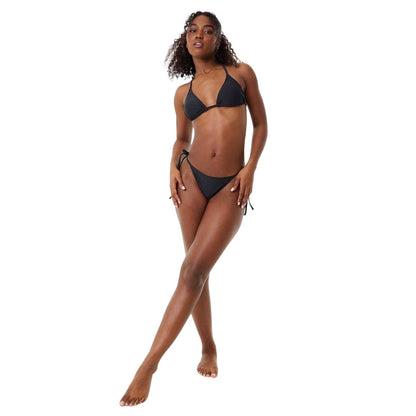 Black - Lifestyle - Jack Wills Womens-Ladies Triangle Side Tie Bikini Bottoms