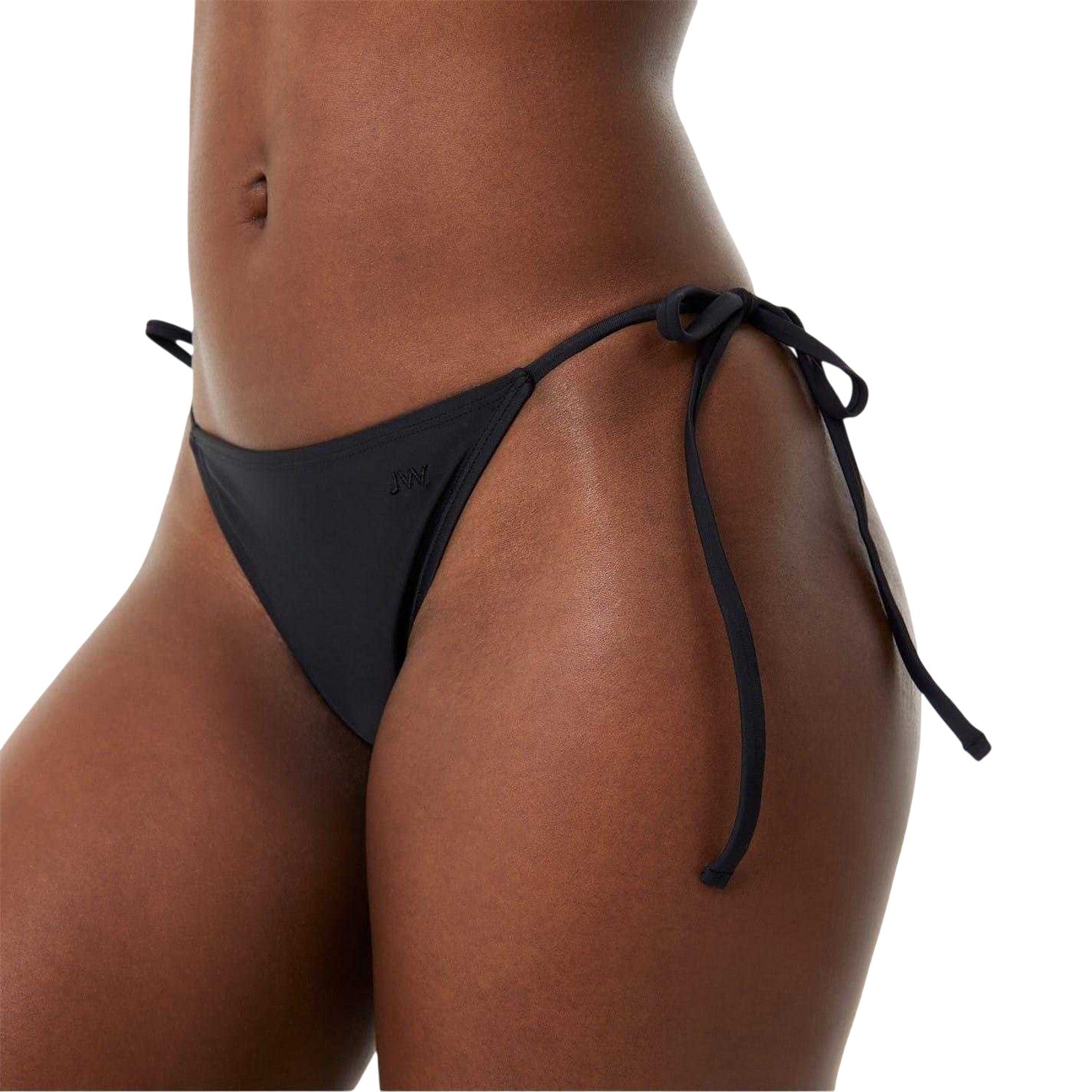 Black - Front - Jack Wills Womens-Ladies Triangle Side Tie Bikini Bottoms