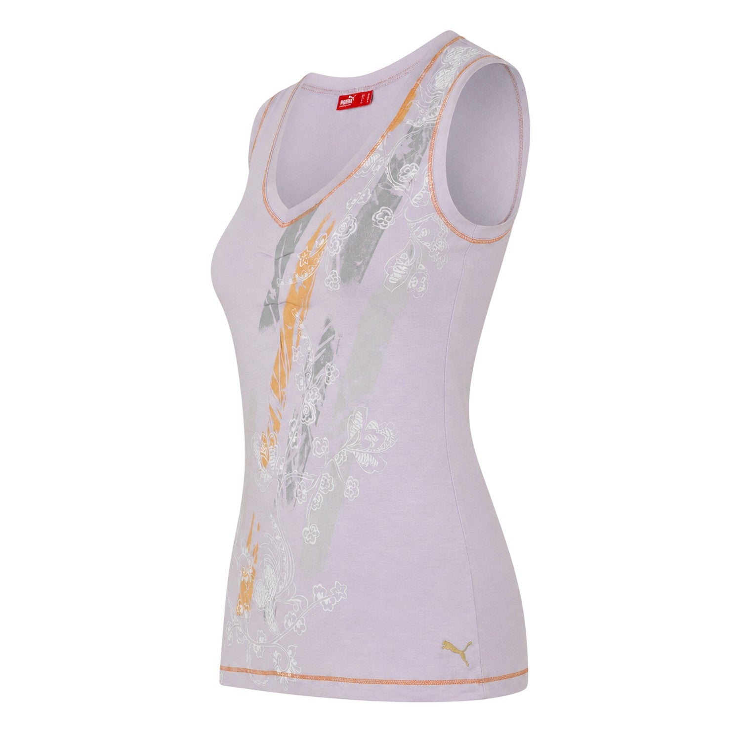 Multicoloured - Side - Puma Womens-Ladies Tie Back Vest Top