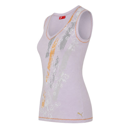 Multicoloured - Side - Puma Womens-Ladies Tie Back Vest Top
