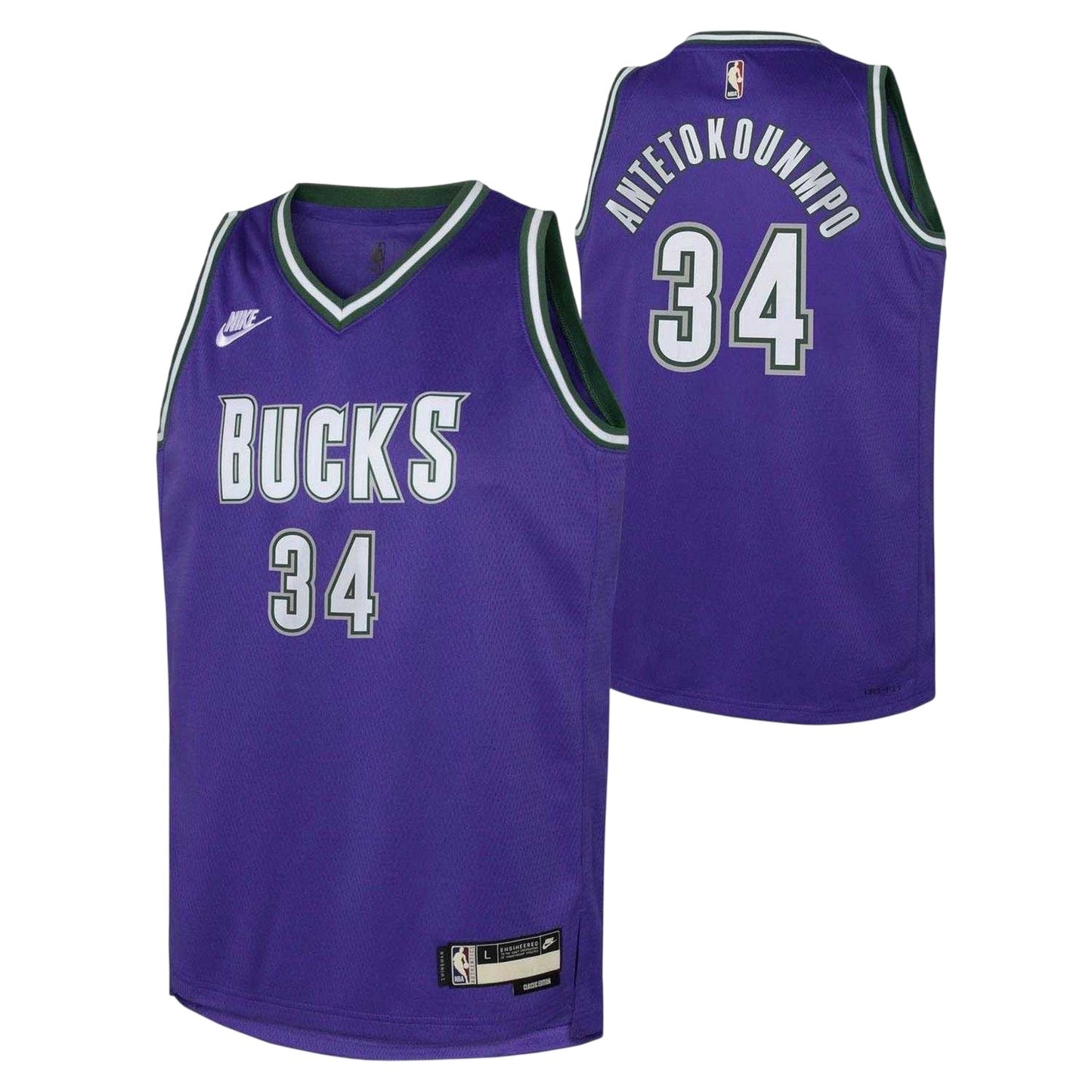 Purple - Side - Nike Boys NBA Basketball Jersey