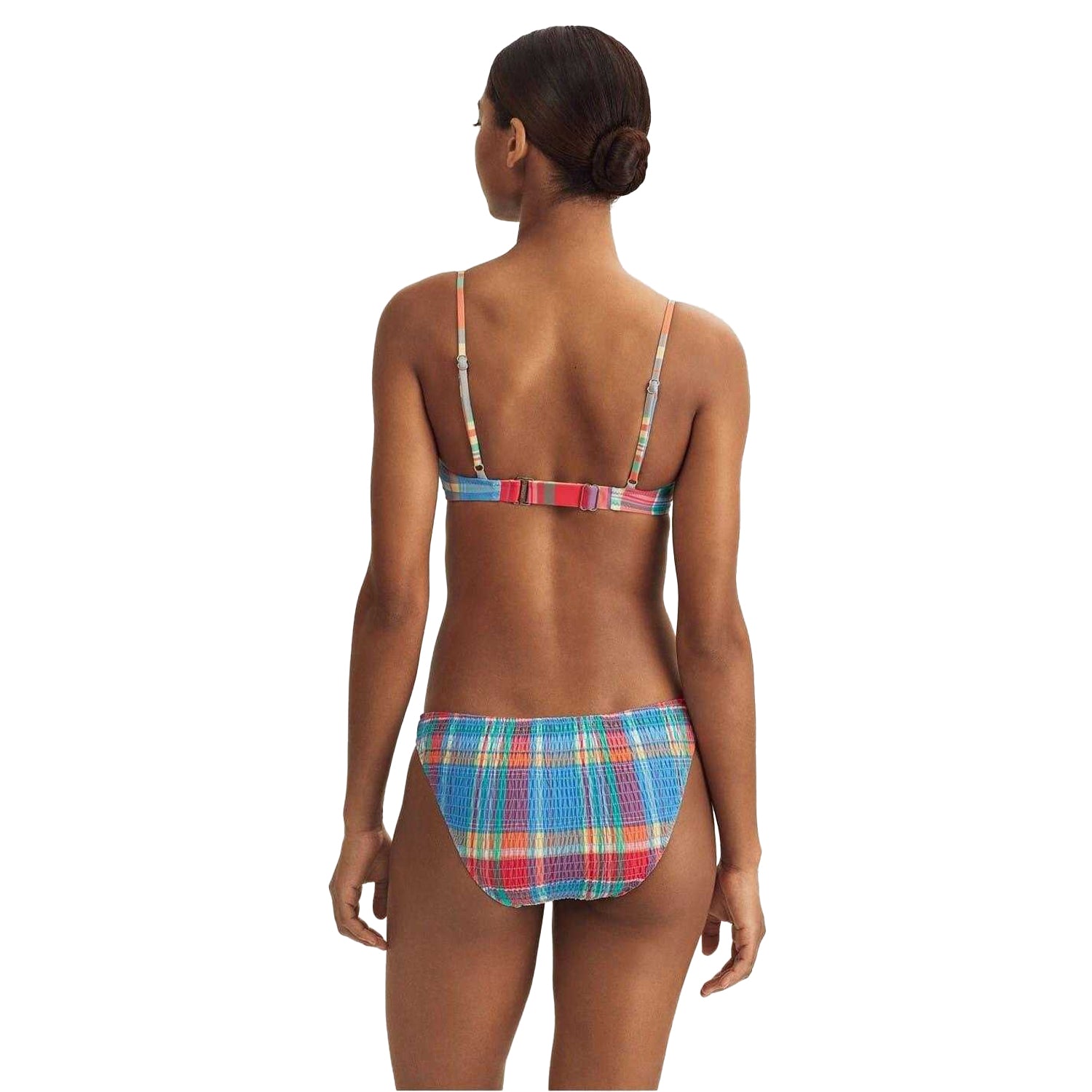 Multicoloured - Back - Ralph Lauren Womens-Ladies Plaid Hipster Bikini Bottoms