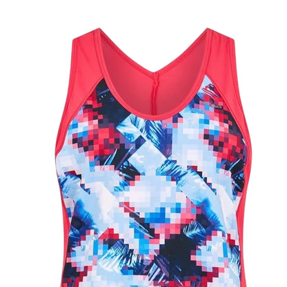 Multicoloured Digital - Side - Head Womens-Ladies Fiona Colour Block Tank Dress