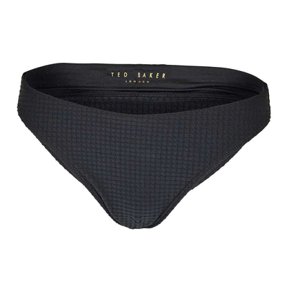 Black - Front - Ted Baker Womens-Ladies Waffle Hipster Bikini Bottoms