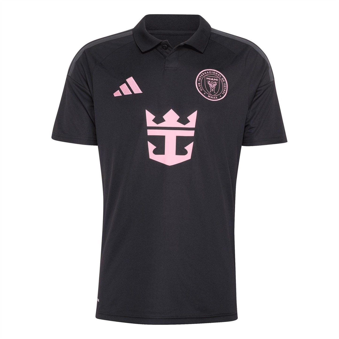 Black-Pink - Front - Adidas Mens Inter Miami CF Replica Football Shirt