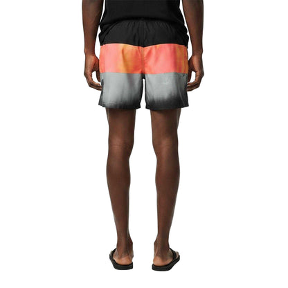 Red-Black-Grey - Lifestyle - Quiksilver Mens Colour Block Swim Shorts