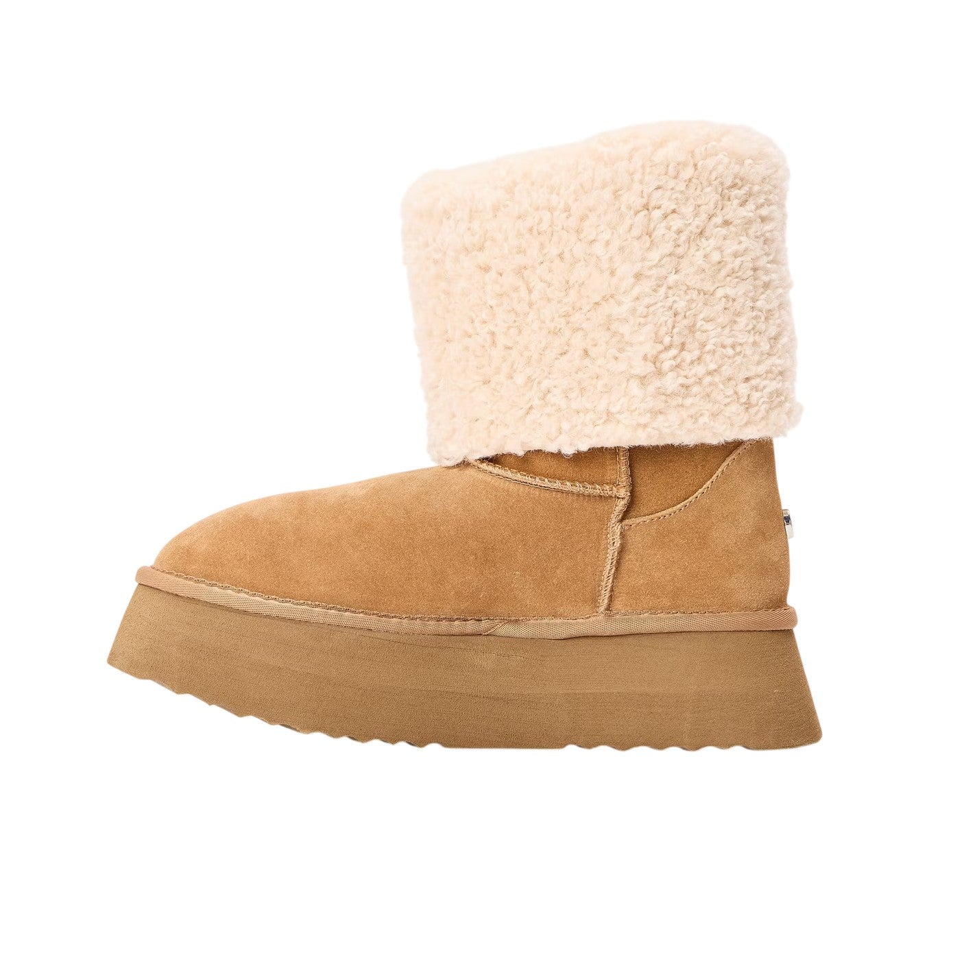 Chestnut - Back - Steve Madden Womens-Ladies St Moritz Suede Snug Fit Boots