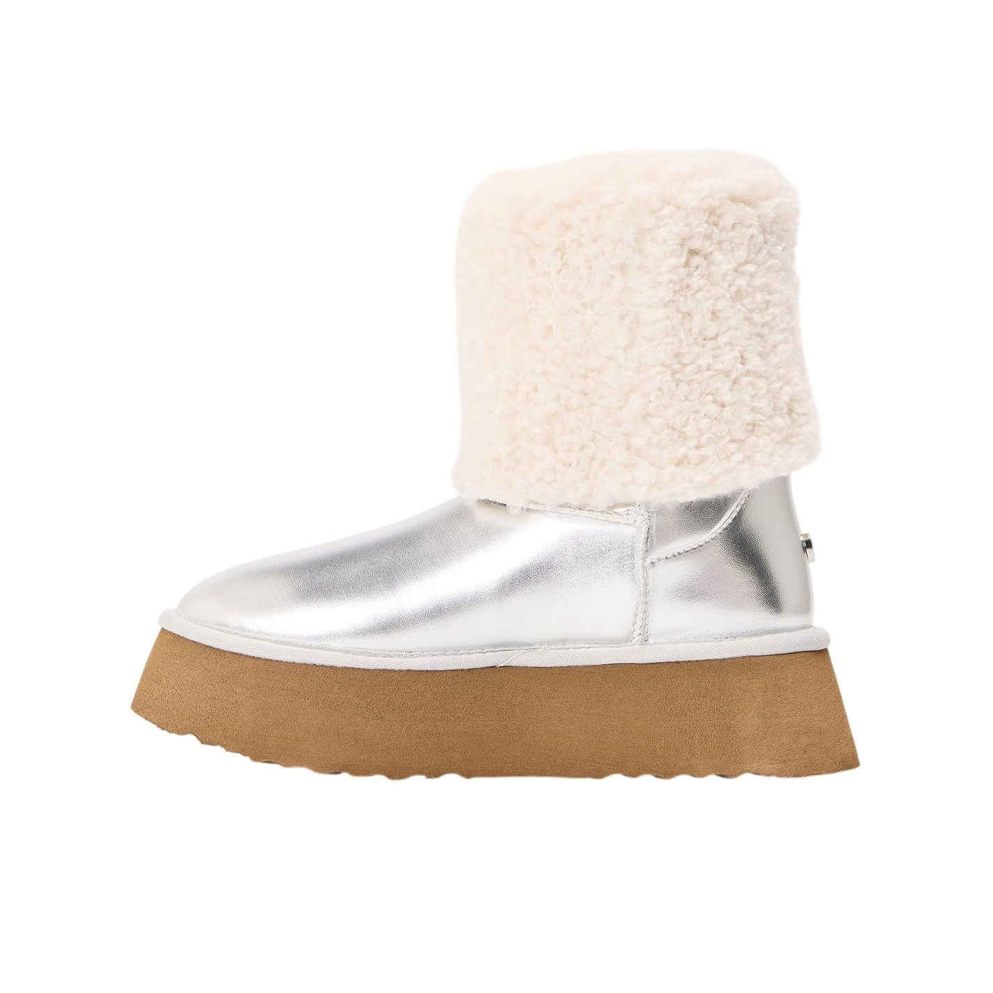 Silver - Back - Steve Madden Womens-Ladies St Moritz Suede Snug Fit Boots