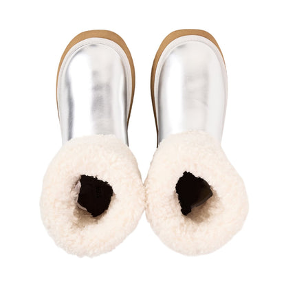 Silver - Side - Steve Madden Womens-Ladies St Moritz Suede Snug Fit Boots
