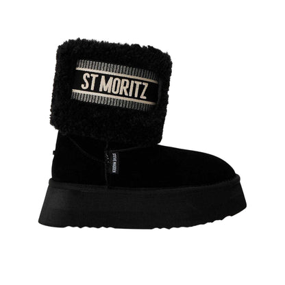 Black - Front - Steve Madden Womens-Ladies St Moritz Suede Snug Fit Boots