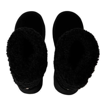 Black - Side - Steve Madden Womens-Ladies St Moritz Suede Snug Fit Boots