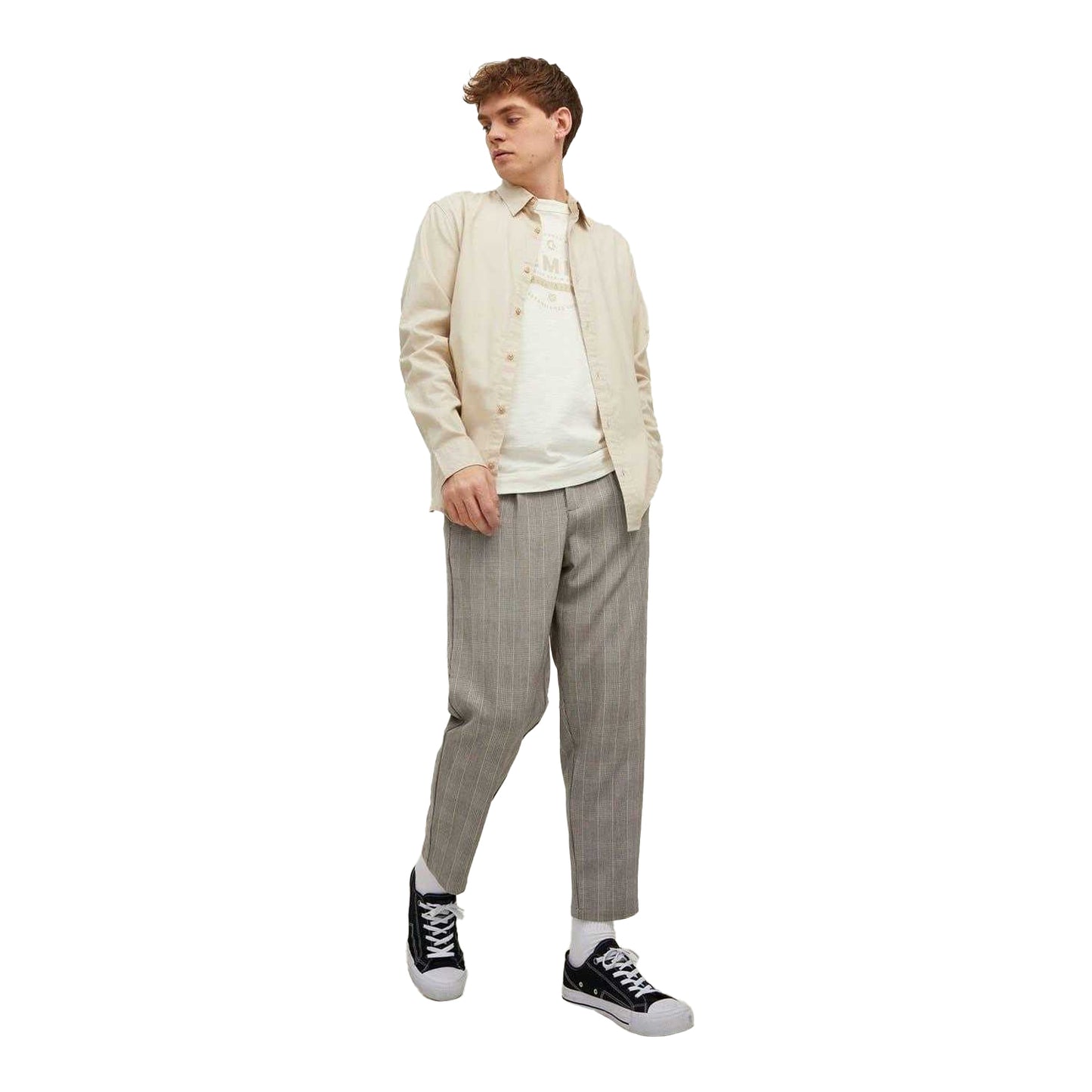 Crockery - Lifestyle - Jack And Jones Mens Billcapri Plaid Tapered Chinos