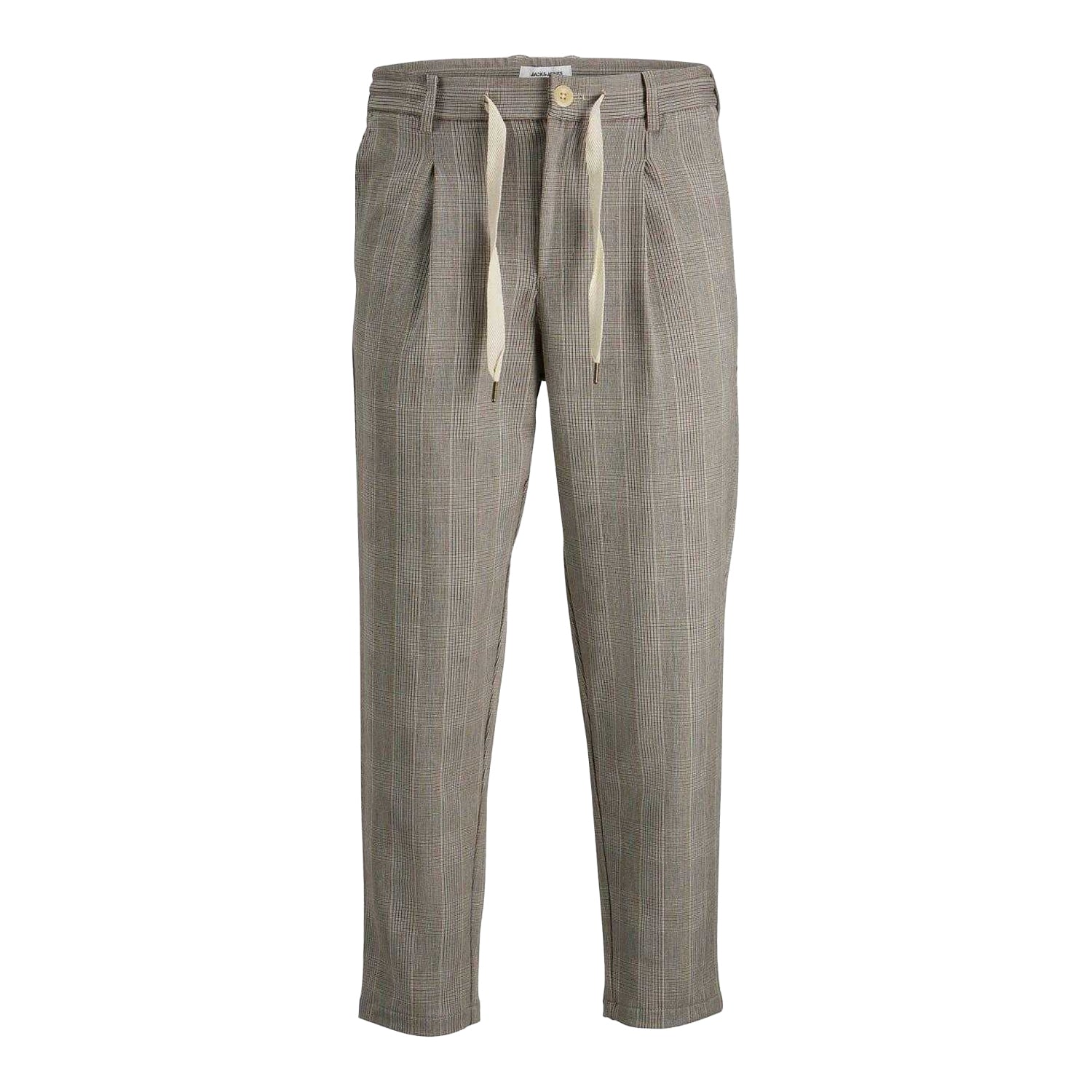 Crockery - Front - Jack And Jones Mens Billcapri Plaid Tapered Chinos