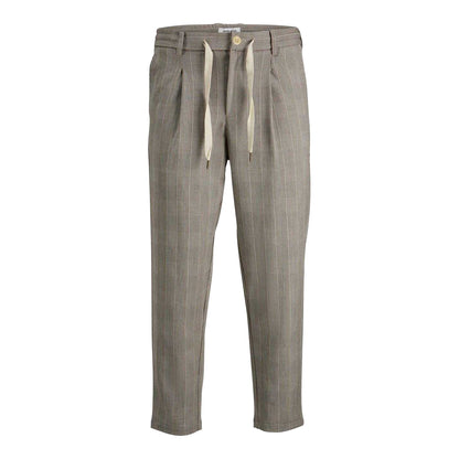 Crockery - Front - Jack And Jones Mens Billcapri Plaid Tapered Chinos