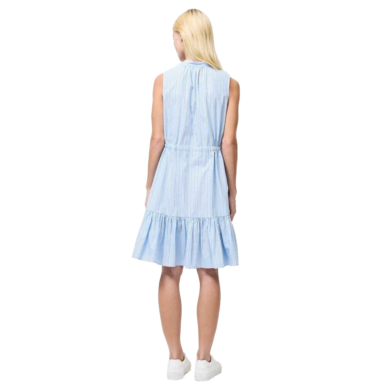 Blue - Back - French Connection Womens-Ladies Era Tiered High-Neck Dress