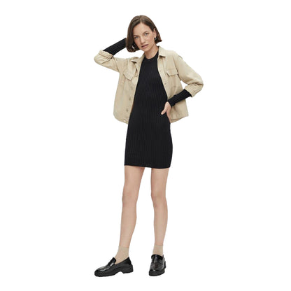 Black - Lifestyle - Pieces Womens-Ladies Mini T-Shirt Dress