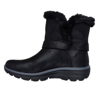 Black - Back - Skechers Womens-Ladies Easy Going Dreamers Ankle Boots