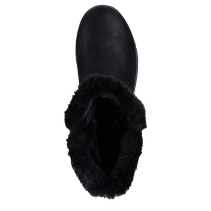 Black - Side - Skechers Womens-Ladies Easy Going Dreamers Ankle Boots