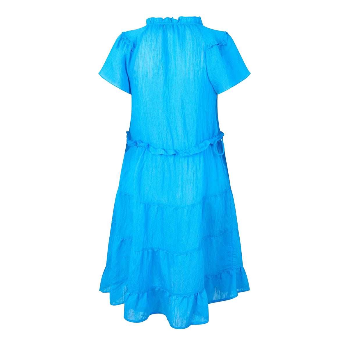 Dresden Blue - Back - Vero Moda Womens-Ladies Luca Ruffle Mini Dress