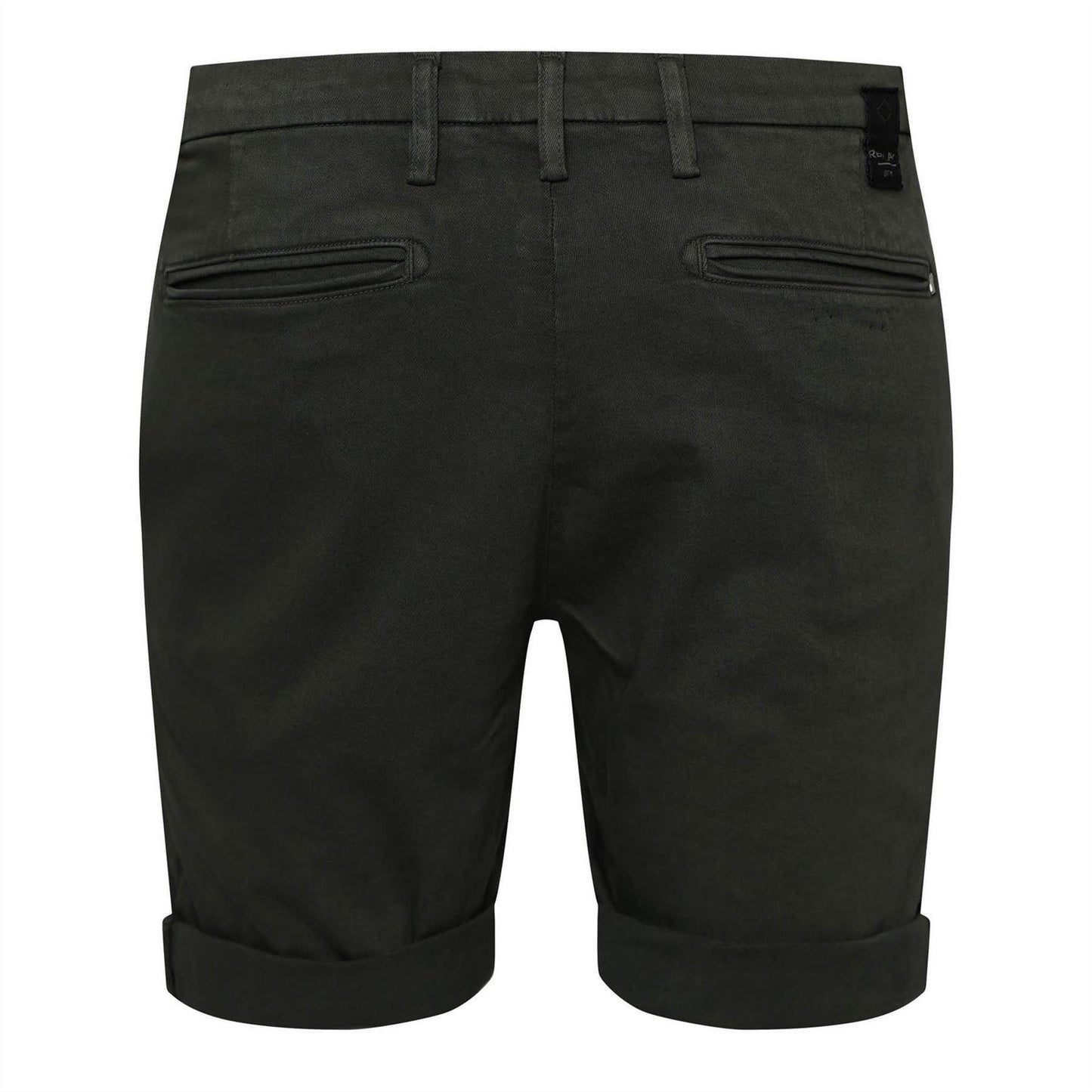 Green - Back - Replay Mens Benni Cotton Blend Chino Shorts