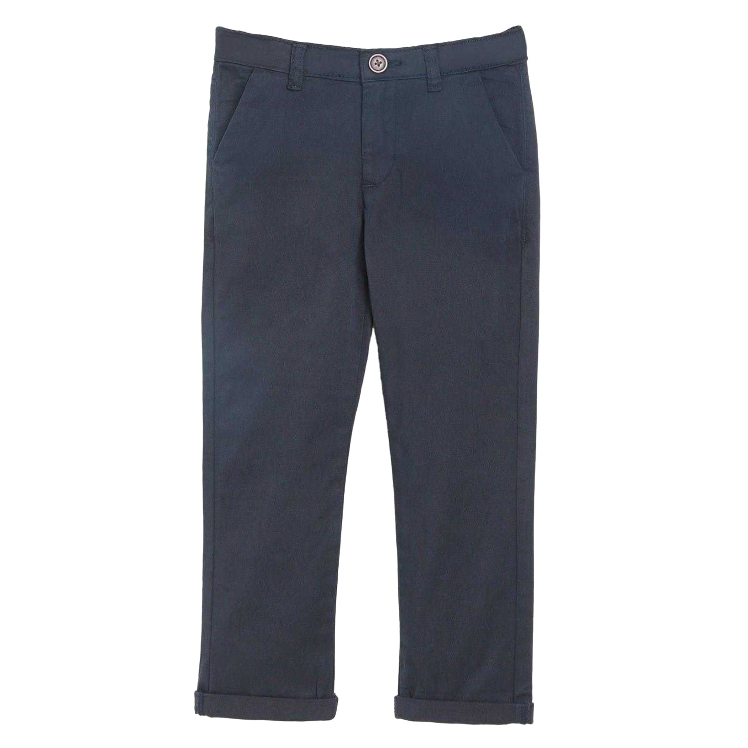 Navy - Front - Studio Pro Boys Chinos