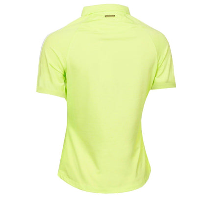 Lime - Back - Calvin Klein Womens-Ladies Collared Short-Sleeved Polo Shirt