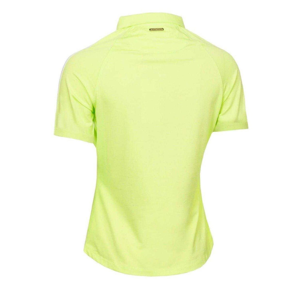 Lime - Back - Calvin Klein Womens-Ladies Collared Short-Sleeved Polo Shirt