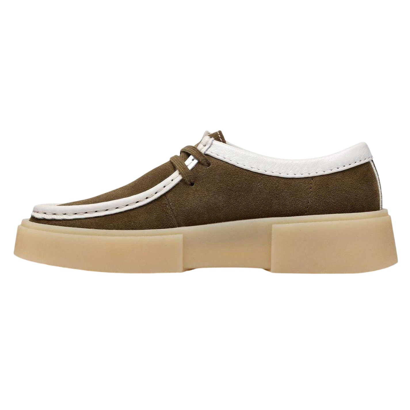 Dark Olive - Side - Clarks Womens-Ladies Torview Suede Shoes