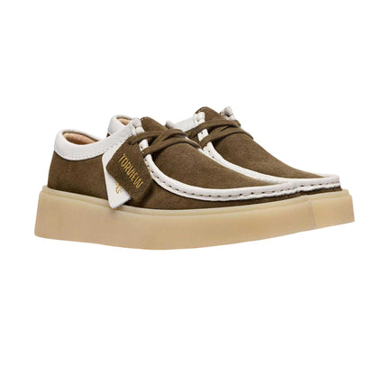 Dark Olive - Lifestyle - Clarks Womens-Ladies Torview Suede Shoes