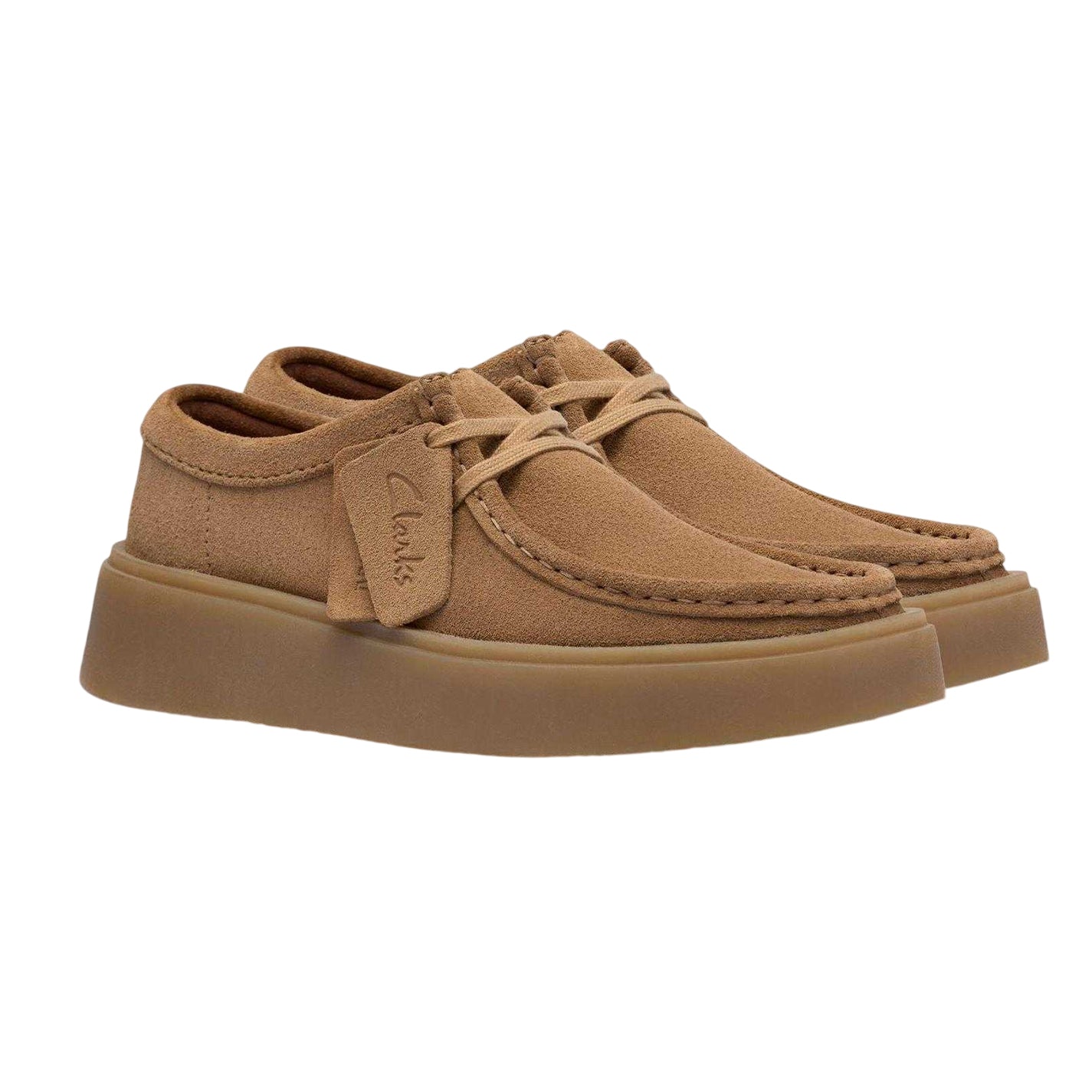 Dark Sand - Lifestyle - Clarks Womens-Ladies Torview Suede Shoes