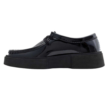 Black Patent - Side - Clarks Womens-Ladies Torview Suede Shoes