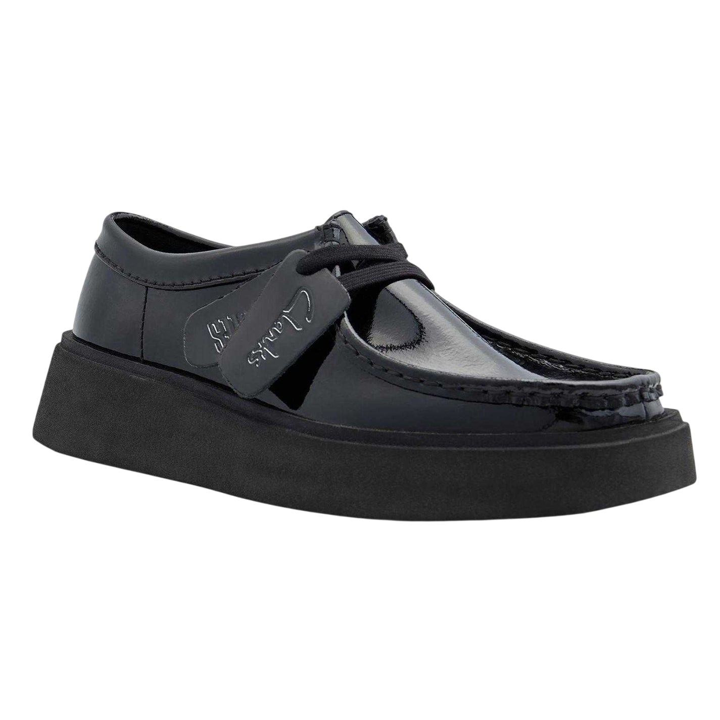 Black Patent - Lifestyle - Clarks Womens-Ladies Torview Suede Shoes