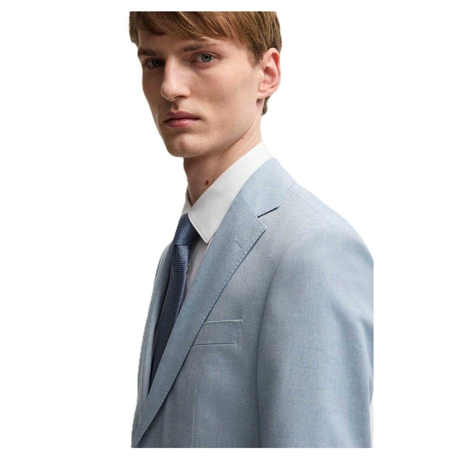 Light Blue - Side - Boss Mens Heritage Slim Blazer