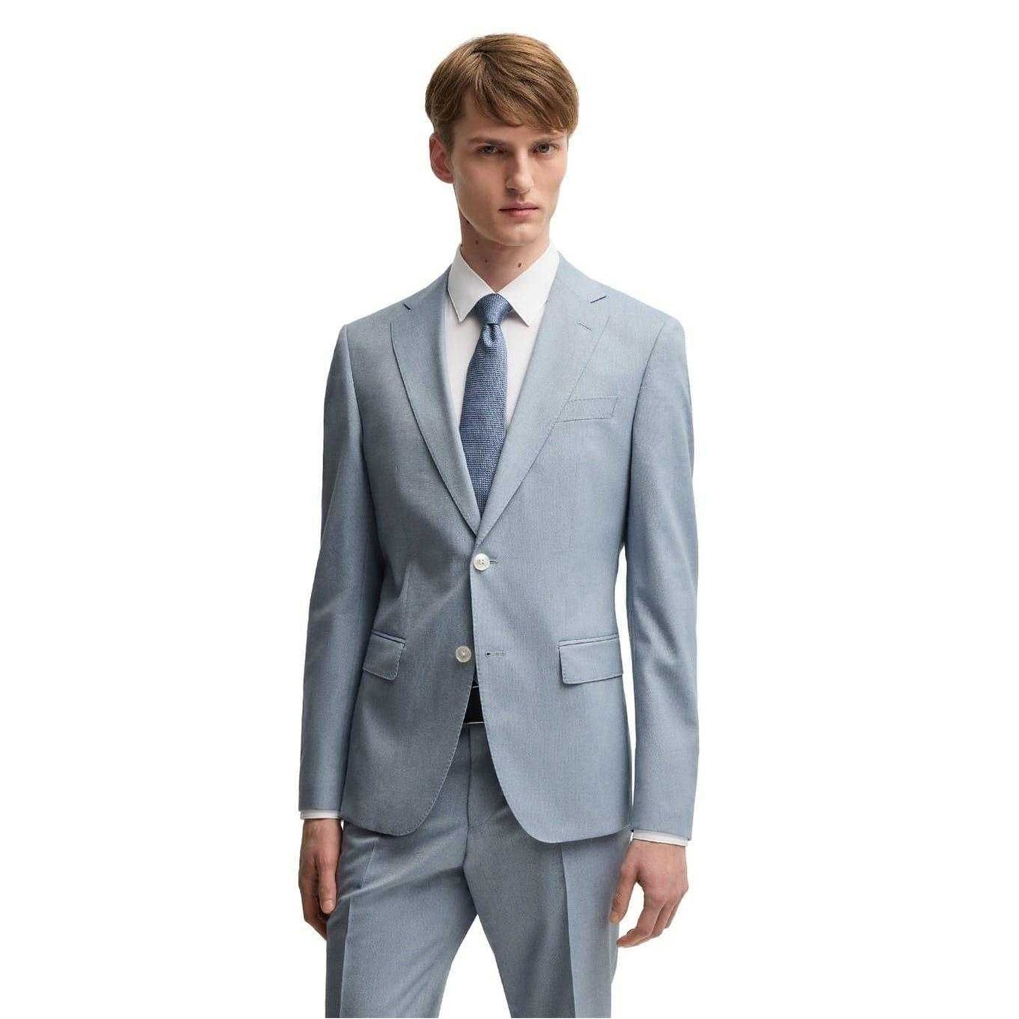 Light Blue - Lifestyle - Boss Mens Heritage Slim Blazer