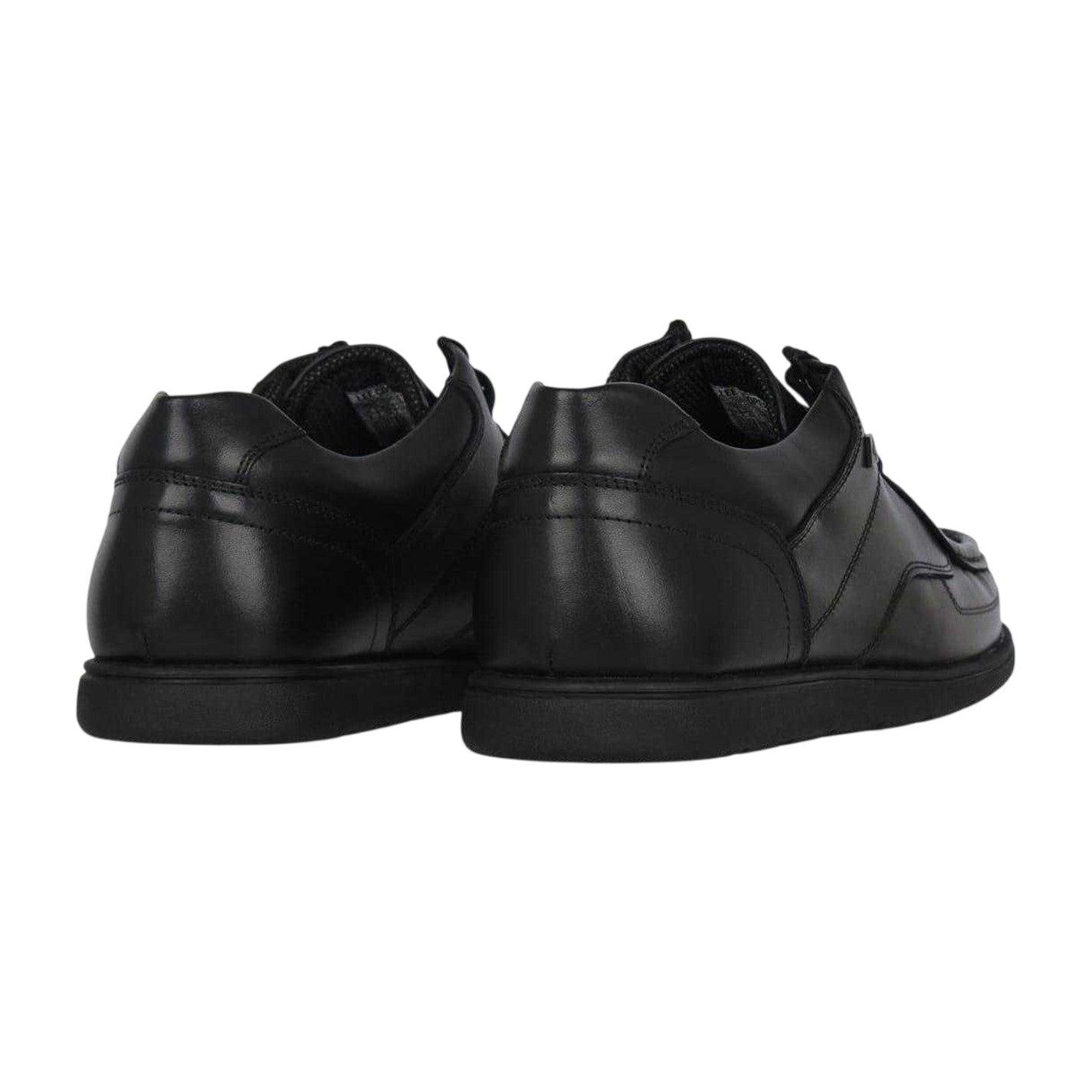 Black - Back - Lee Cooper Mens Waltham Leather Lace Up Shoes