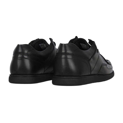 Black - Back - Lee Cooper Mens Waltham Leather Lace Up Shoes