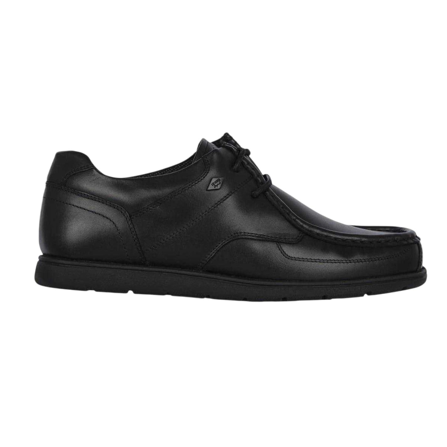 Black - Front - Lee Cooper Mens Waltham Leather Lace Up Shoes