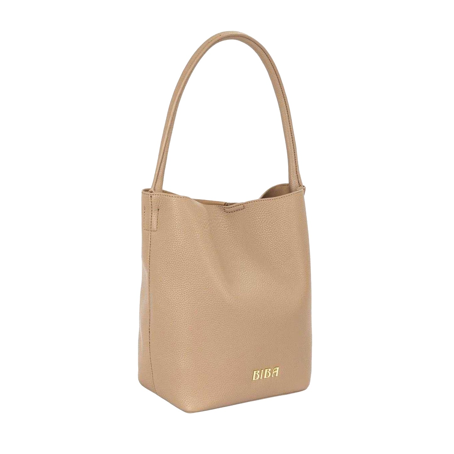 Brown - Back - Biba Womens-Ladies Leather Bucket Bag