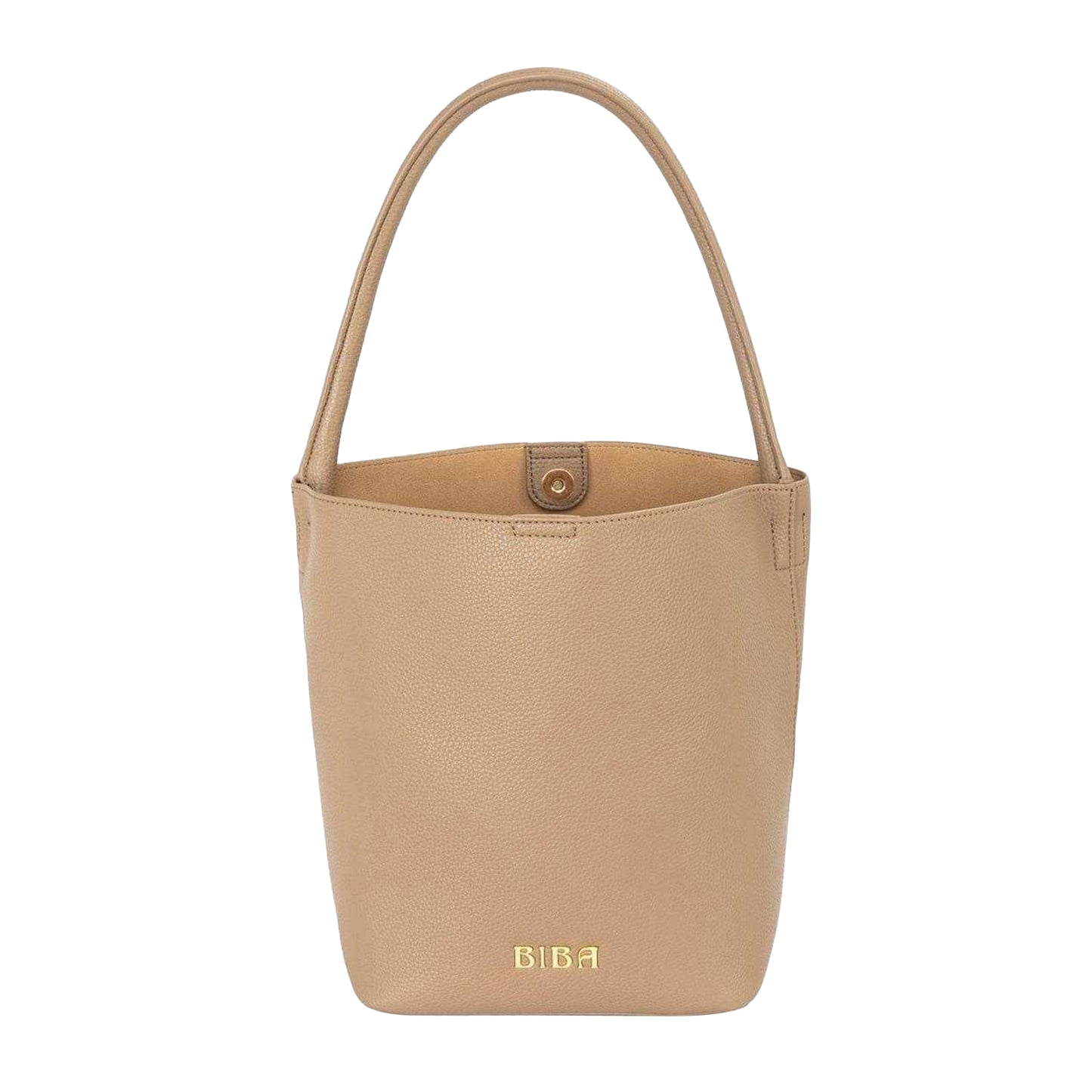 Brown - Front - Biba Womens-Ladies Leather Bucket Bag