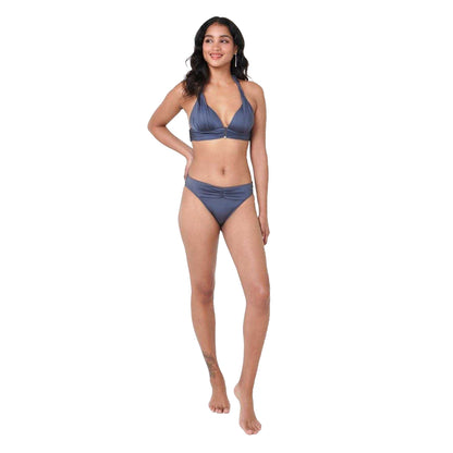 Grey - Lifestyle - Biba Womens-Ladies Ven Ruched Front Bikini Bottoms