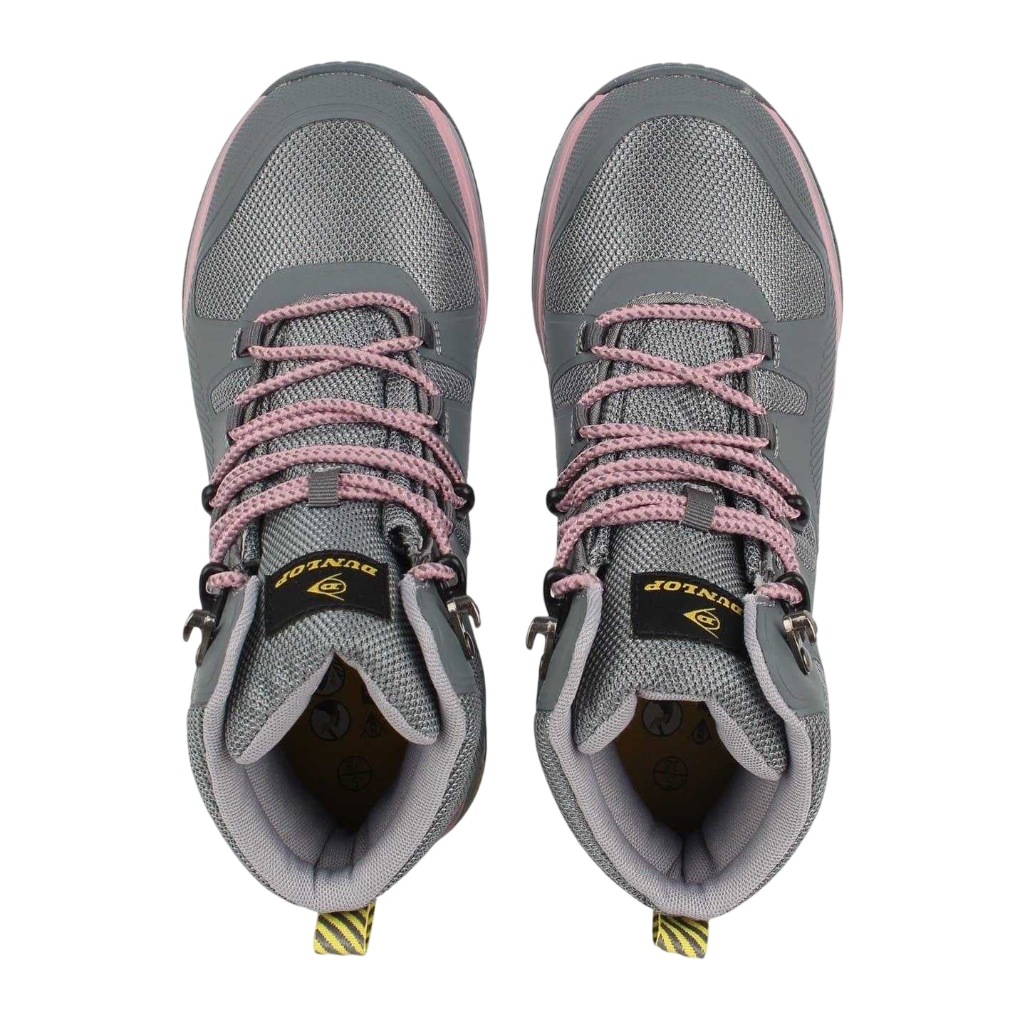 Grey-Pink - Lifestyle - Dunlop Womens-Ladies Baltimore Steel Toe Cap Safety Boots