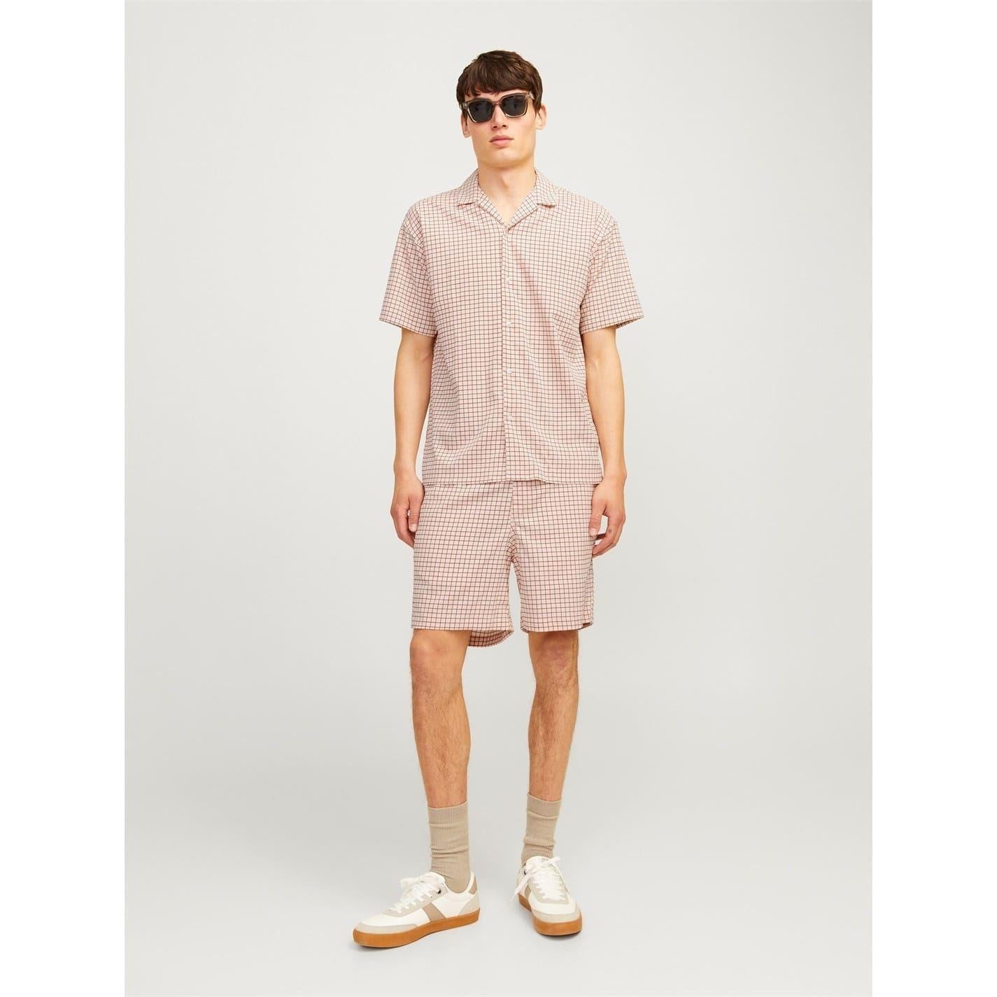 Moonbeam - Back - Jack And Jones Mens Abstract Relaxed Fit Chino Shorts
