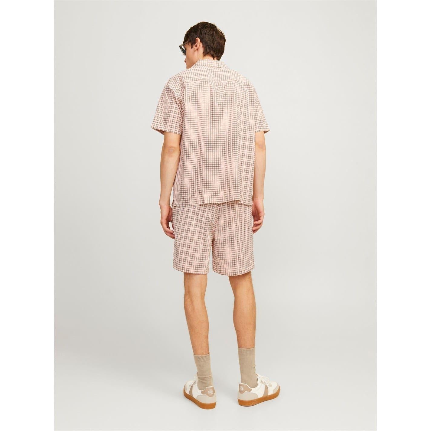 Moonbeam - Side - Jack And Jones Mens Abstract Relaxed Fit Chino Shorts