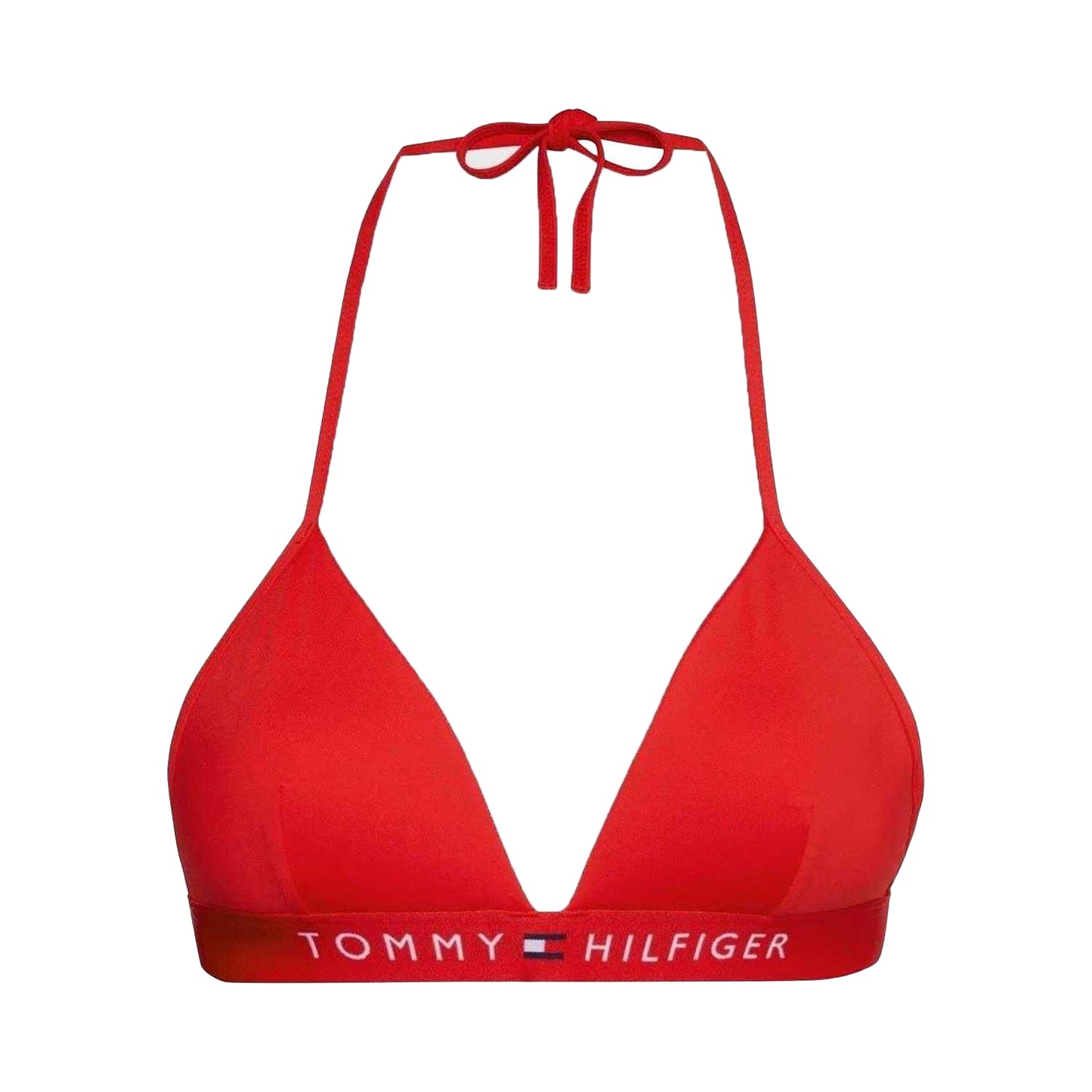 Primary Red - Front - Tommy Hilfiger Womens-Ladies Triangle Bikini Top