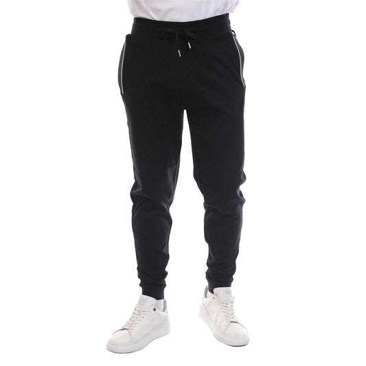 Black - Front - Boss Mens Logo Tracksuit Bottoms